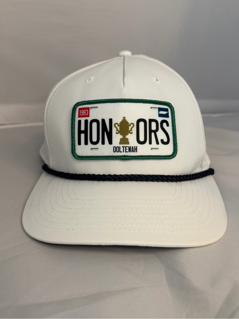 The Honors Course White Embroidered Patch Cap